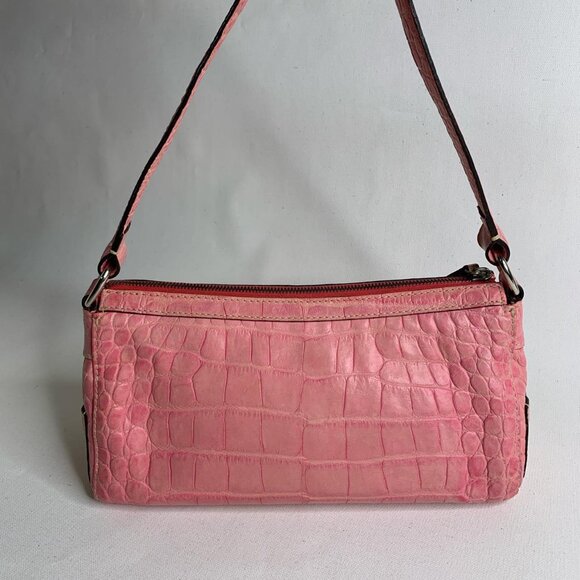 Dooney & Bourke pink crocodile-print - Picture 2 of 8